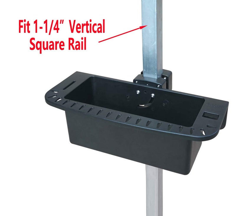 Brocraft Pontoon Boat Marine Caddy/Pontoon Boat Cockpit Organizer/Square Rail Boat Storage Box/Pontoon Boat Cup Holder - Image 3